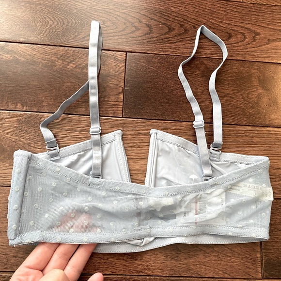 Free People bra bandeau baby blue XS 32A/32B - Picture 4 of 7